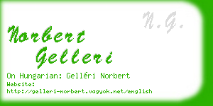 norbert gelleri business card