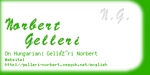 norbert gelleri business card